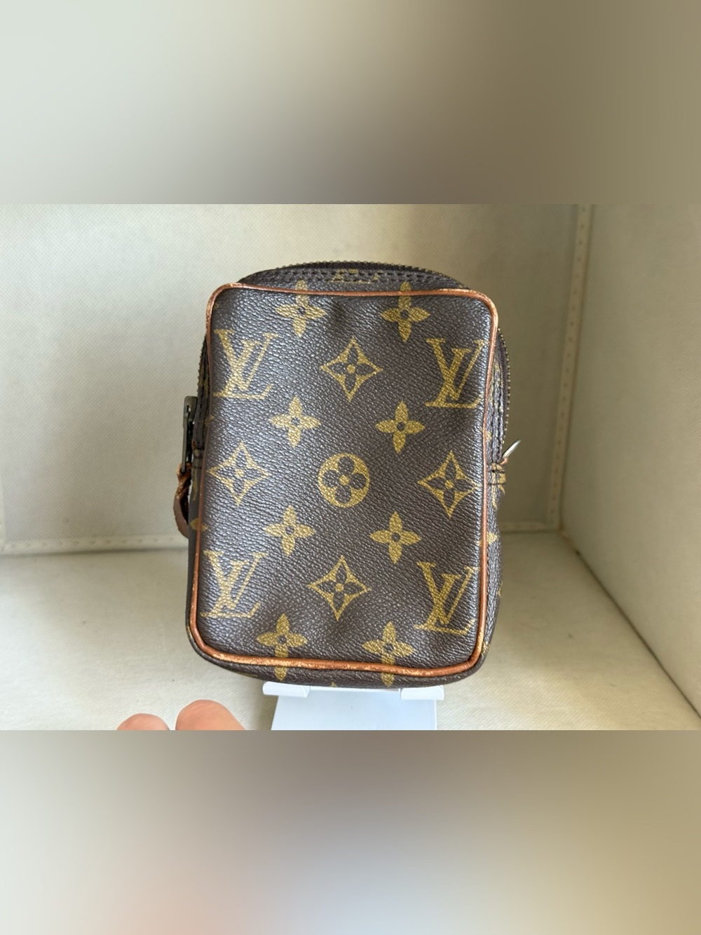 Louis Vuitton LV Shoulder Bag M45268 Mini Danube Brown Monogram 464106